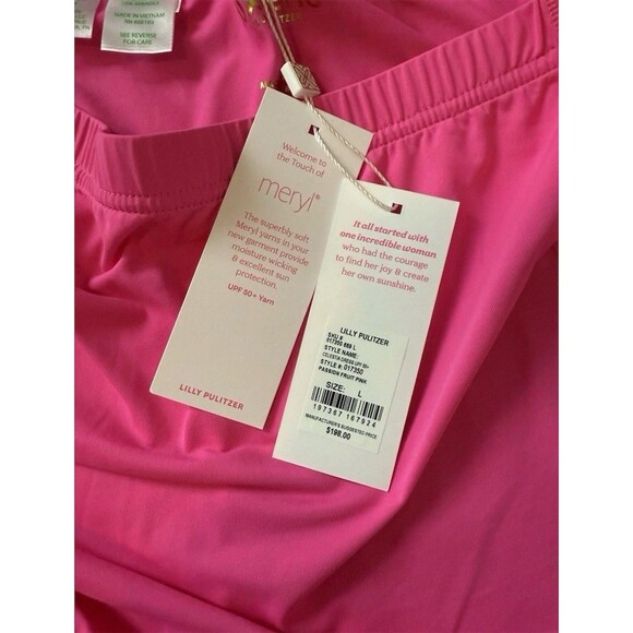 Lilly Pulitzer Luxletic Celestia Dress Womens L Pink UPF 50+ Pockets HTF NWT - Picture 15 of 15